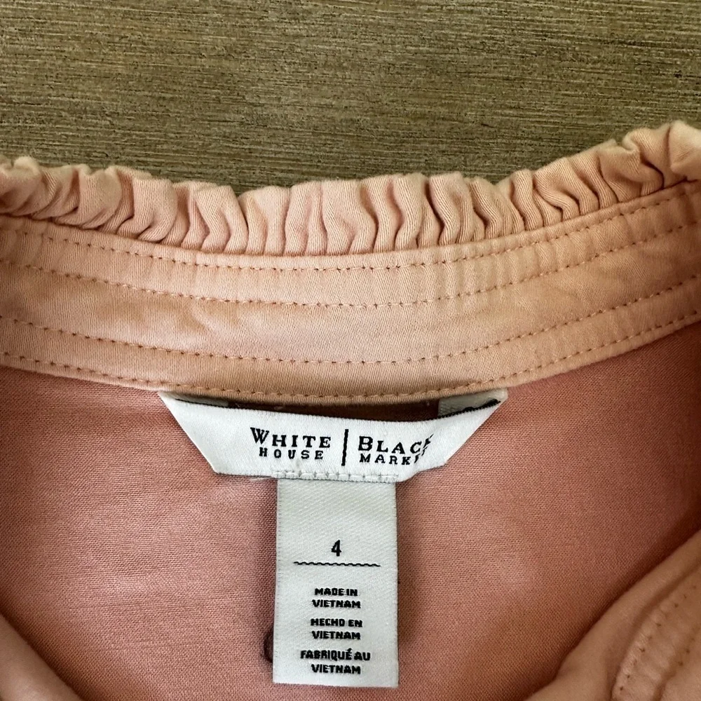 White House Black Market Light Pink woman’s  cotton size 4 Jacket